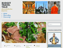 Tablet Screenshot of budgettraveltalk.com
